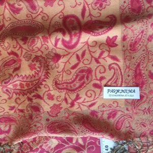 Women shawl cotton silk blend